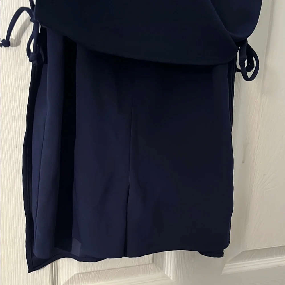 Lilly Pulitzer Navy Blue Romper with Gold Embroidery size 0 - Picture 5 of 7